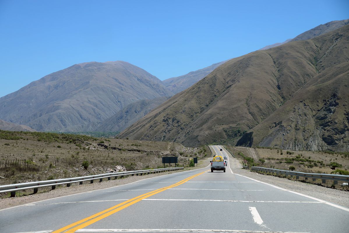 13 Driving In The Narrow Mountain Valley Quebrada de Humahuaca On The Way To Purmamarca